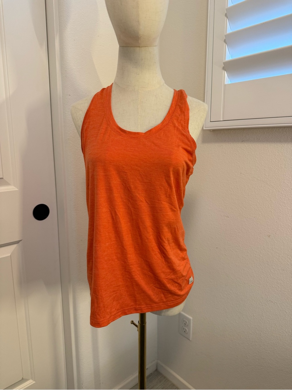 Vuori Orange Scoop-Neck Performance Tank